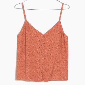 Madewell Button-Down Cami Top in Playground Posies